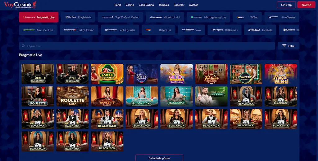 Vaycasino canlı casino
